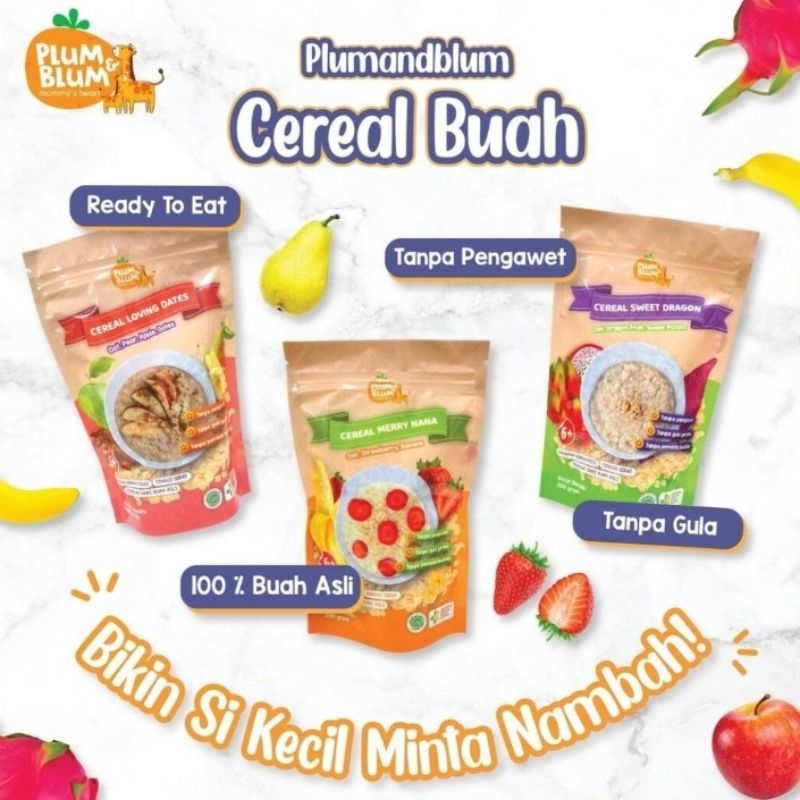 

Plum & Blum Cereal Buah 6+ Kemasan 150gr