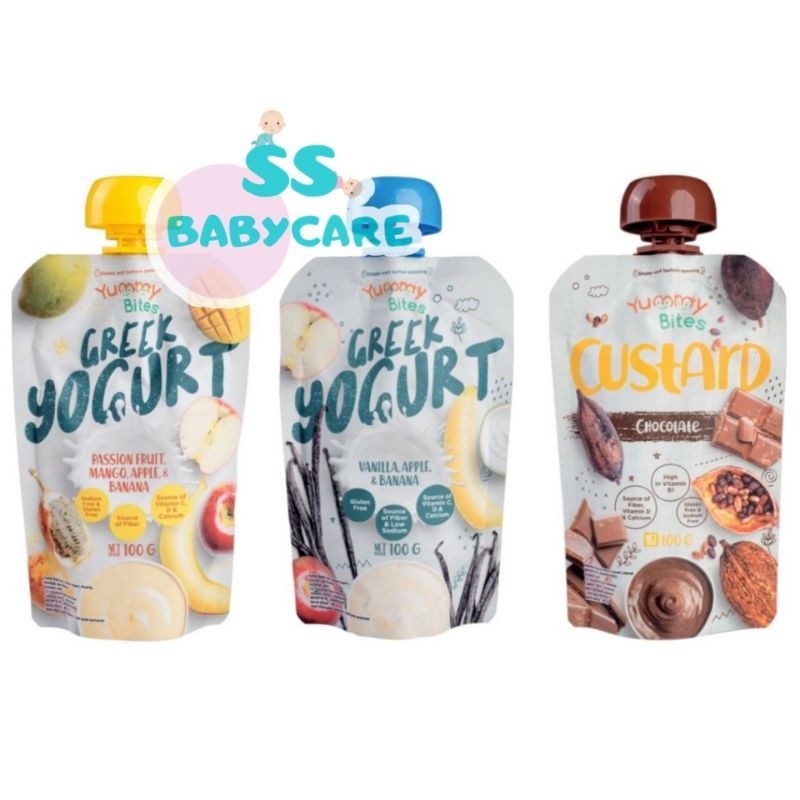 

PROMO!!! Yummy Bites Greek Yogurt & Custard Chocolate / Yogurt MPASI Bayi