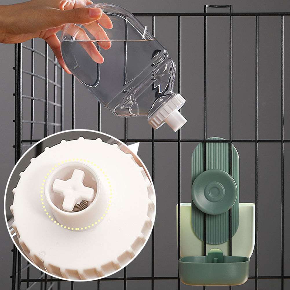 Botol Gantung Kandang Hewan Tempat Makan Anjing 870ml Botol Minum Kucing 800ml Hanging Cage Bottle Automatic Cat Feeder Pet Bowl Water Dispenser