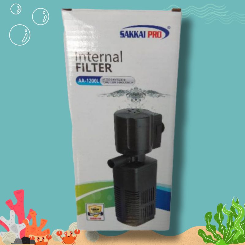 PROMO MURAH Pompa filter aquarium Internal filter SAKKAI AA 1200L