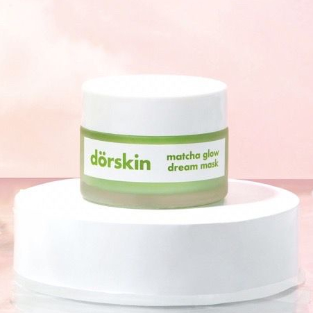 BPOM Dorskin Matcha Glow Dream Sleeping Mask Brightening Mask Moisturizer Meredakan Radang Jerawat