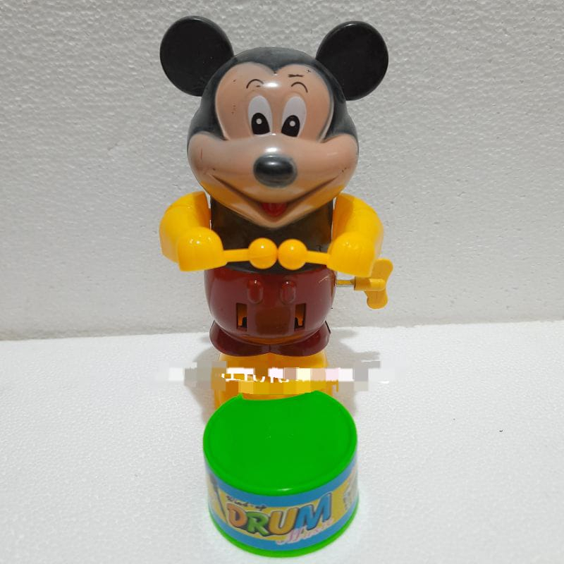 Mainan Drum Band Putar Kunci Karakter Lucu Mainan Drum Band Hello Kitty / Doraemon / Monyet Musik Ba