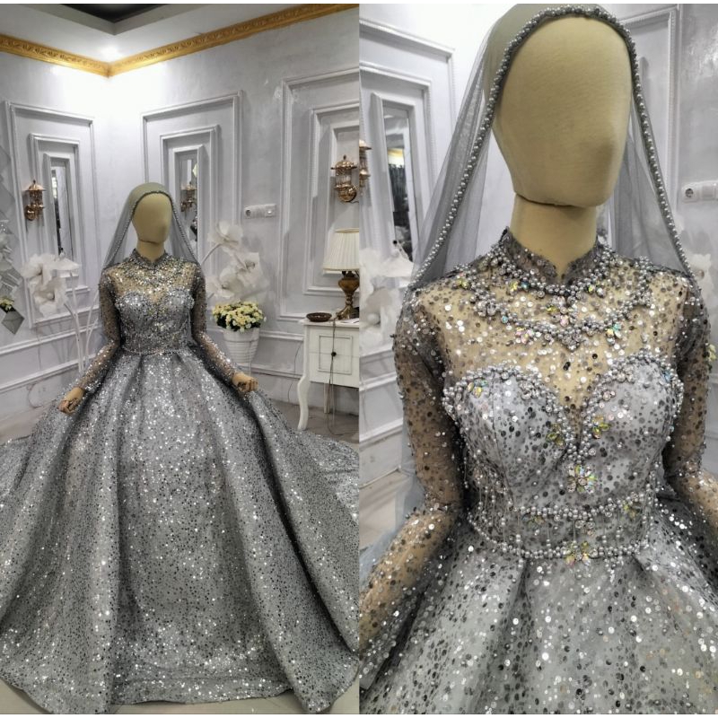 TERLARIS..GAUN PENGANTIN BARBIE //GAUN WEDDING MEWAH MURAH//GAUN TERTER 2021