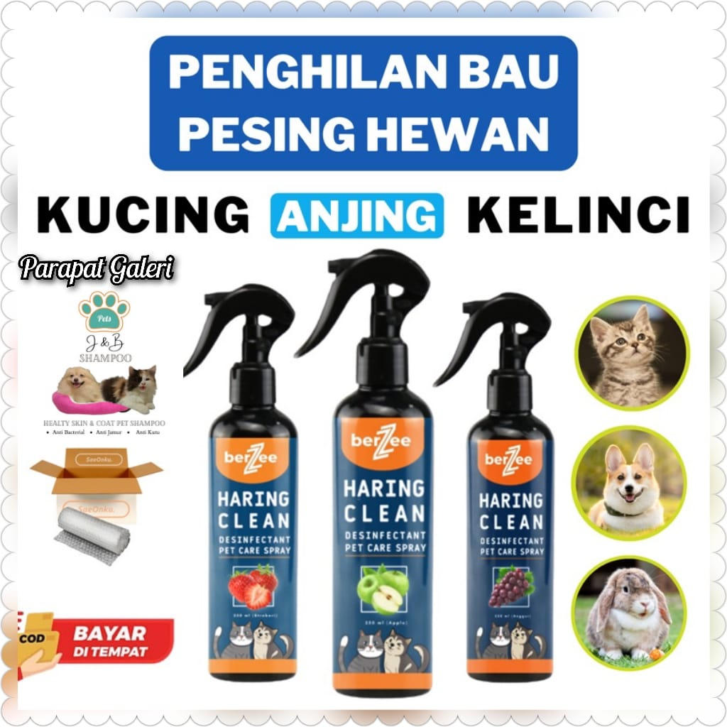 Penghilang Bau Kencing Kucing - Anjing isi 250ML / Pet Odor Remover Spray / Litter Box / Pasir Kucing