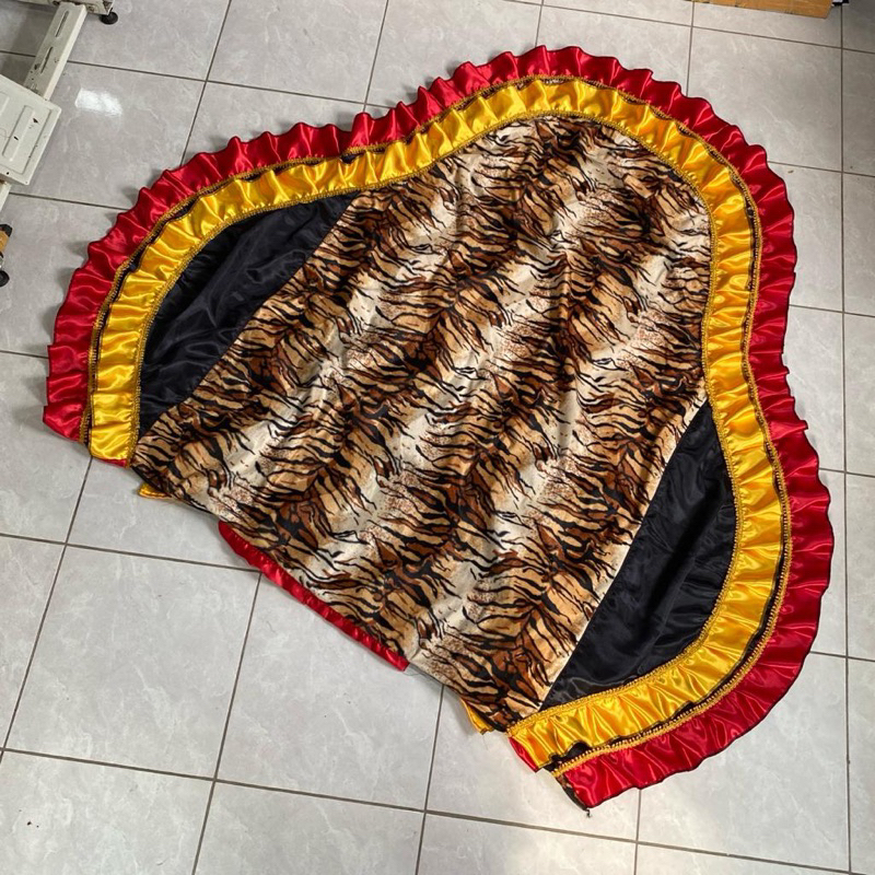 kemul kucingan model kim hoa bludru macan