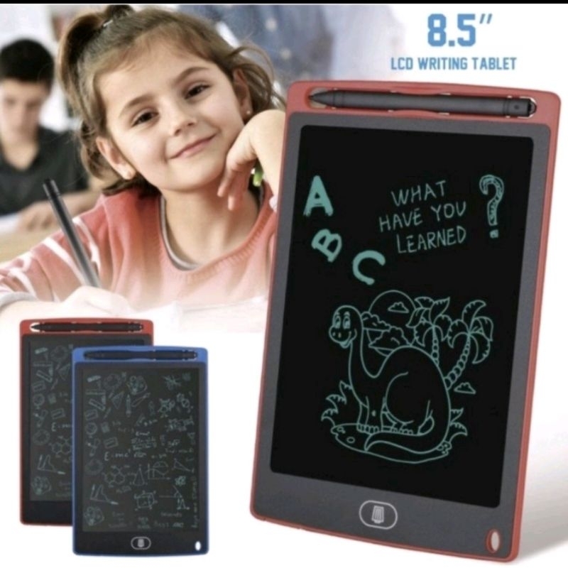 LCD WRITING TABLET 8,5 INCH / DRAWING PAD / PAPAN TULIS ANAK DEWASA DIGITAL