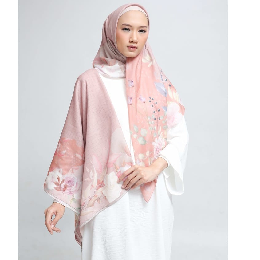 Bellani Edition Vilneria Scarf Tuscany/Kerudung Printing Motif Voal Ultrafine/Hijab Murah/Jilbab/Vilneria