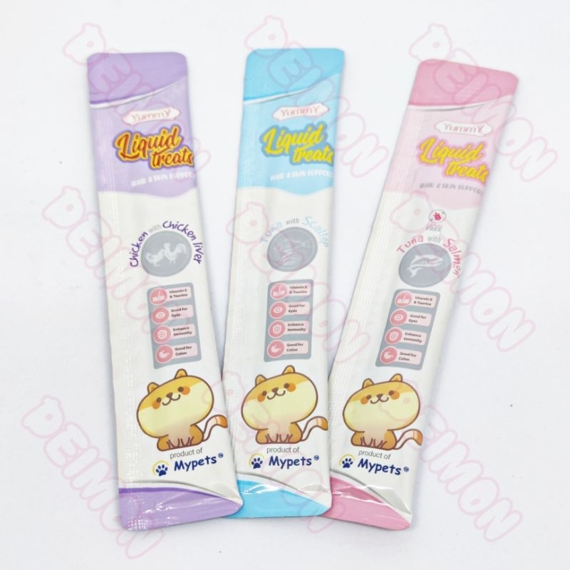 Snack Kucing Yummy Liquid Treats 15gr