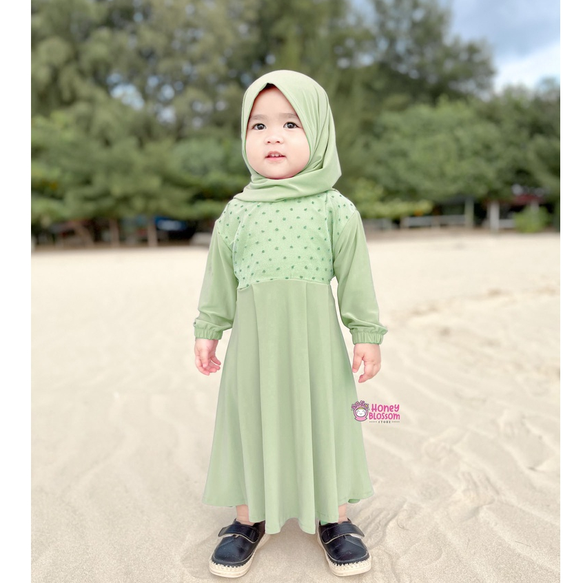 HONEYBLOSSOM gamis bayi perempuan alesha / gamis bayi perempuan 0 6 bulan kekinian