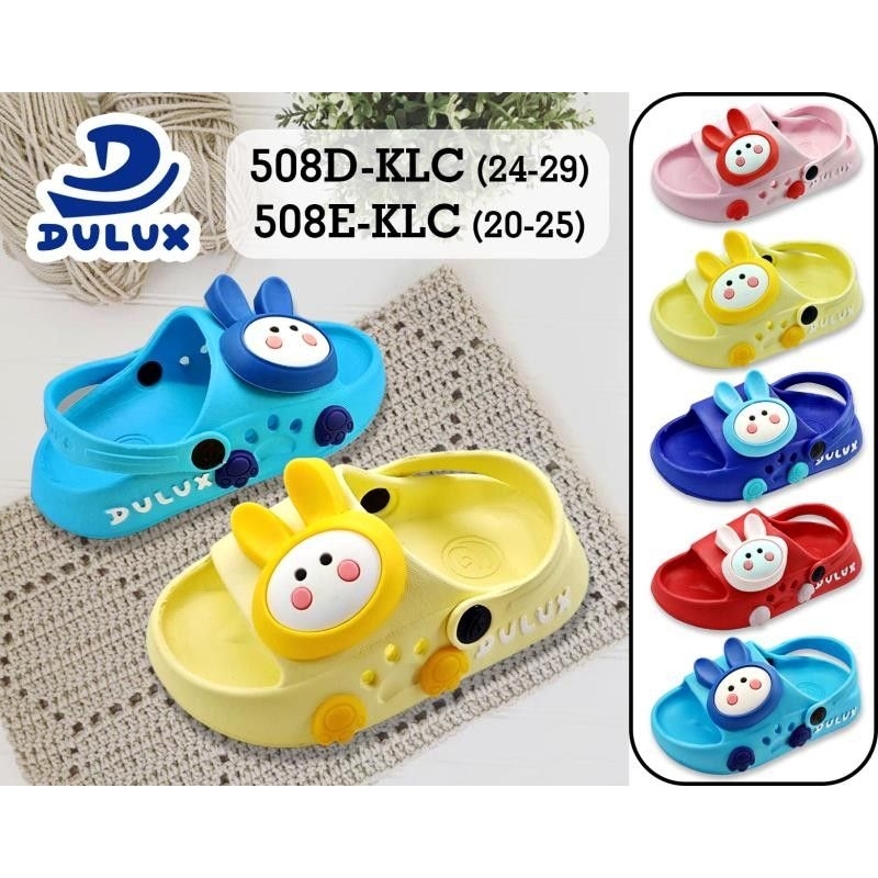 Sandal Anak Lucu Motif Kelinci l Sandal Baim Karet Empuk l Dulux 508E uk 20-25