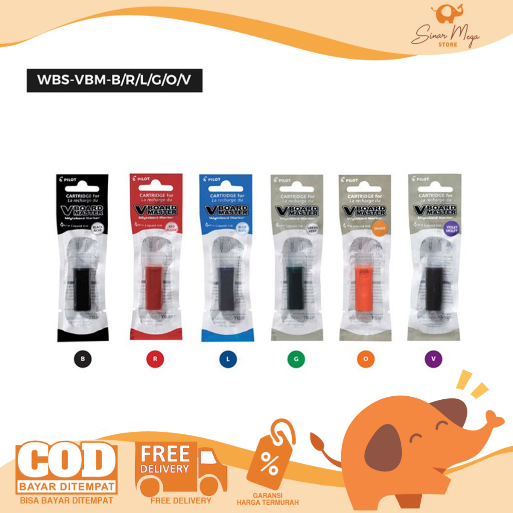 

Pilot Isi Refill Spidol Whiteboard WBS-VBM/Pilot Refill Pen Whiteboard Marker