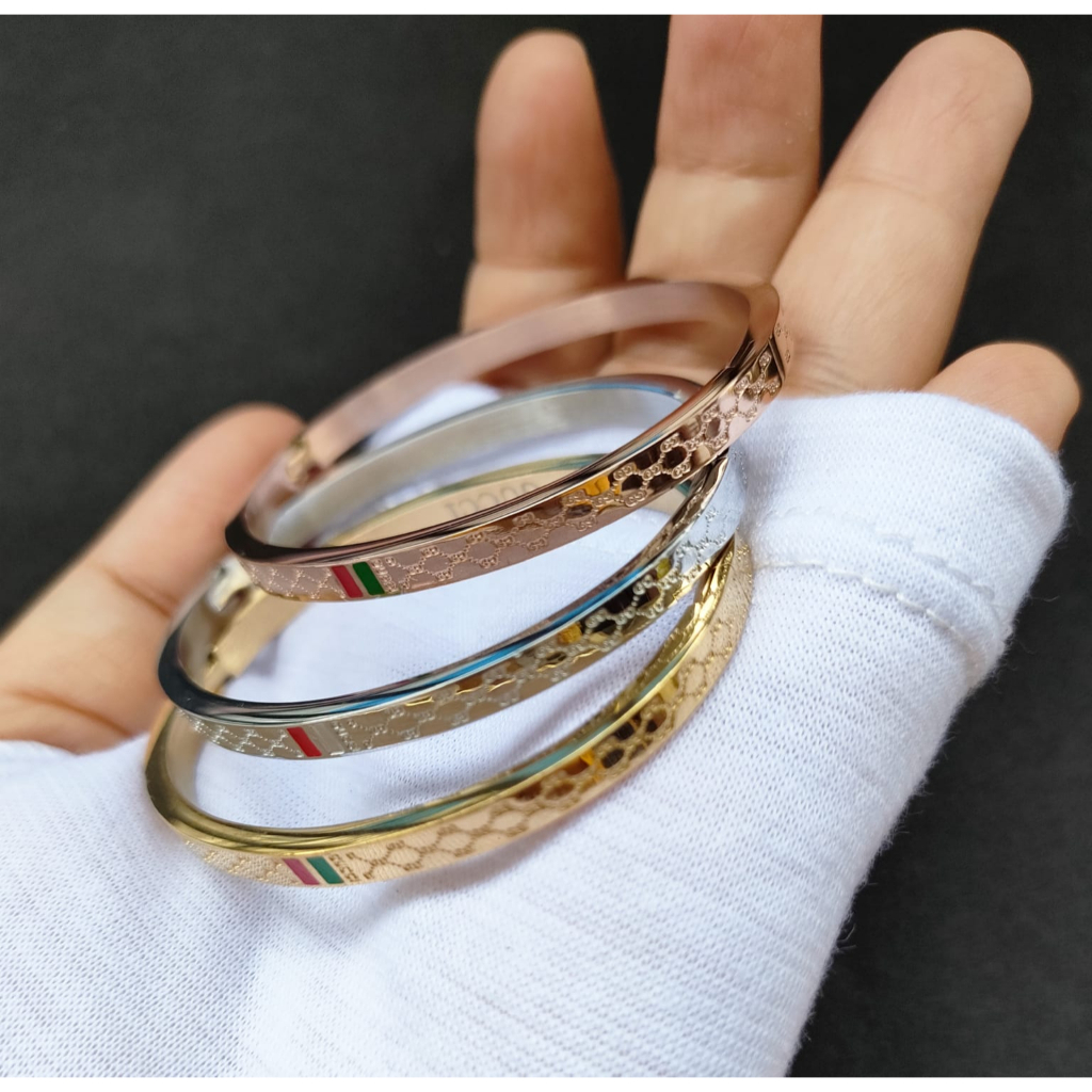 gelang titanium anak perempuan remaja aksesoris perhiasan fashion anak 14 cm