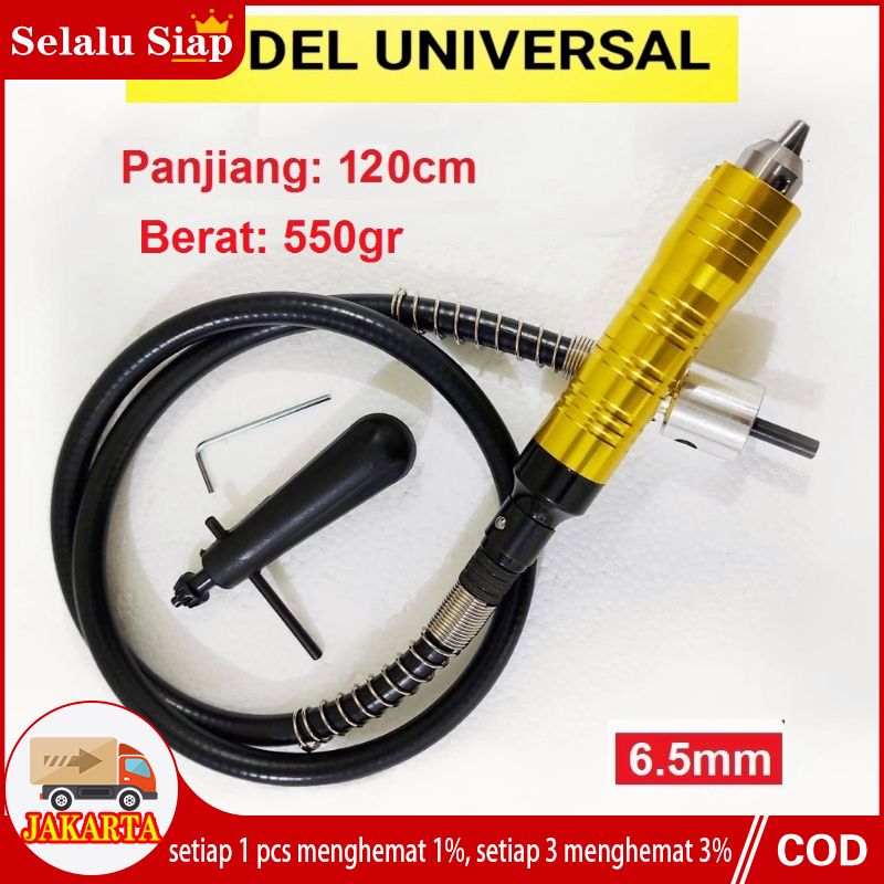 Selang Fleksibel Mesin Bor Kabel Tunner Tuner Cuner Handpiece Foredom CNC 6.5mm  Mollar Die Grinder Mata Bor Elektrik
