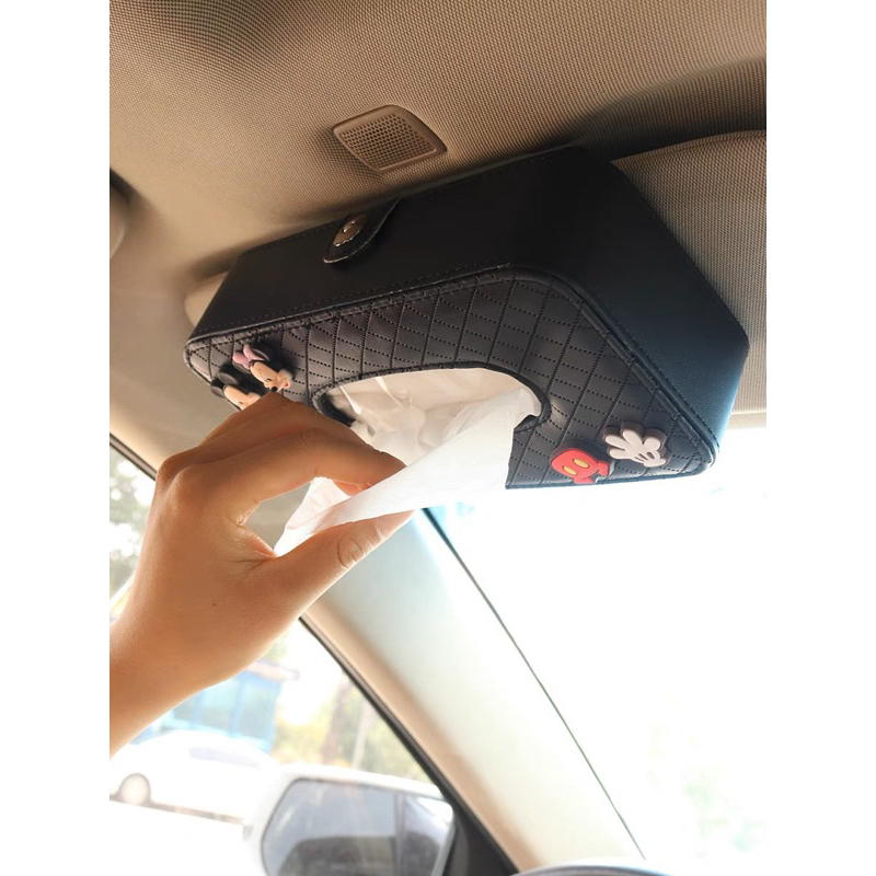 tempat tissue mickey minnie kotak tissue mobil sunvisor