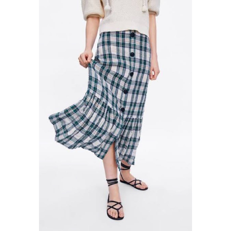Zara Tartan Skirt