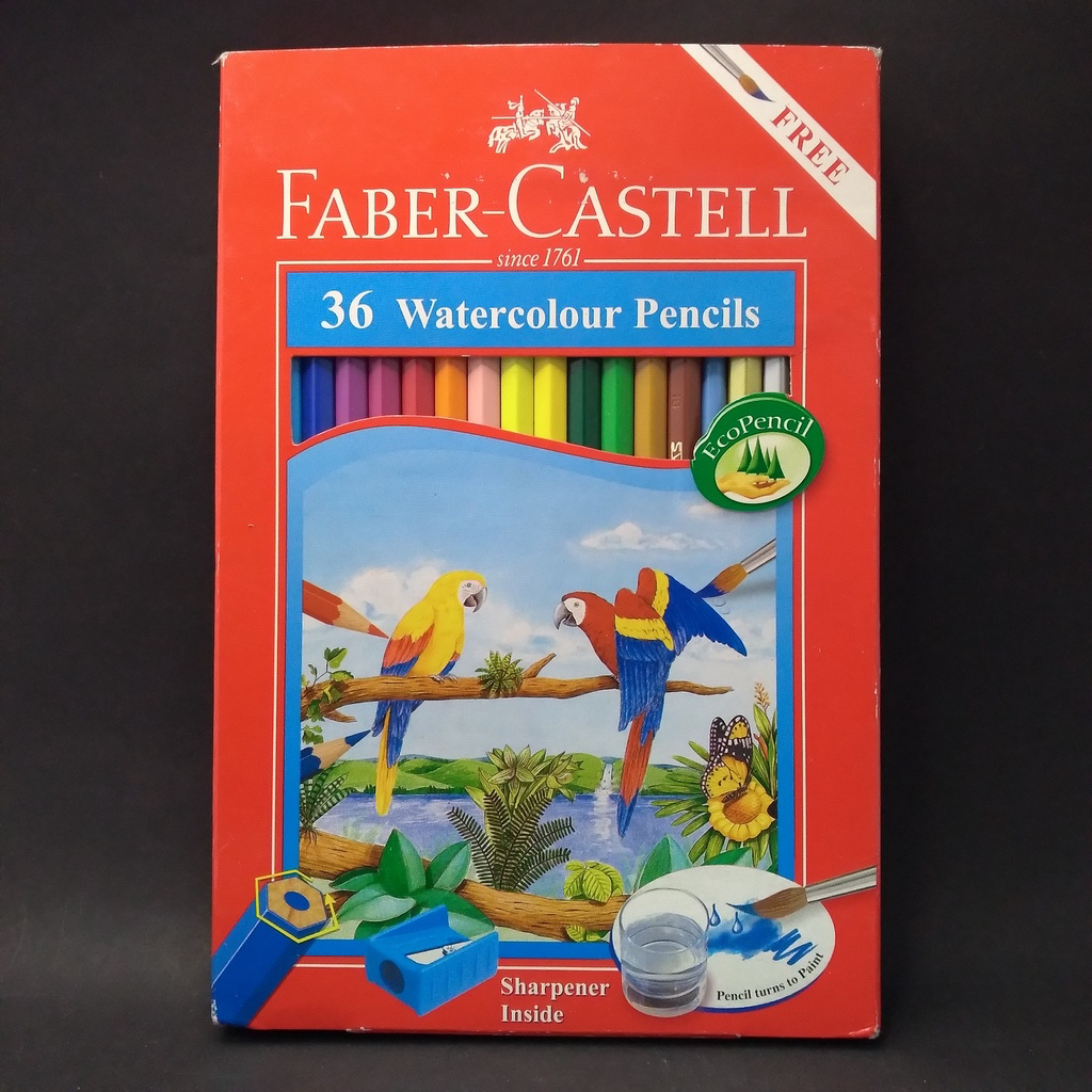 

PENSIL WARNA FABER CASTELL 36 WARNA WATERCOLOUR
