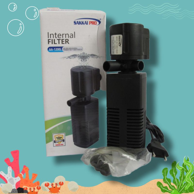 PROMO MURAH Pompa filter aquarium Internal filter SAKKAI AA 1200L