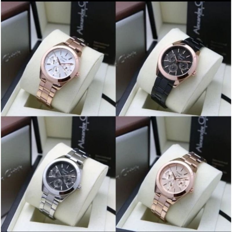 JAM TANGAN WANITA ALEXANDRE CHRISTIE AC 2950 AC2950 ROSEGOLD ORIGINAL