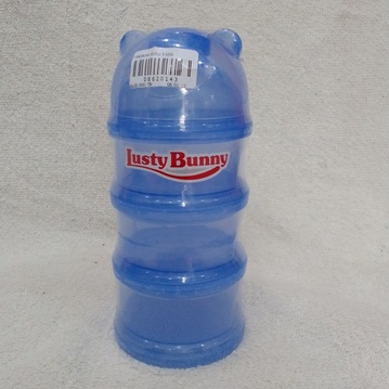 Lusty Bunny Milk Container Takaran Susu Warna Solid TB-1703 / Tempat susu bubuk 3 TINGKAT