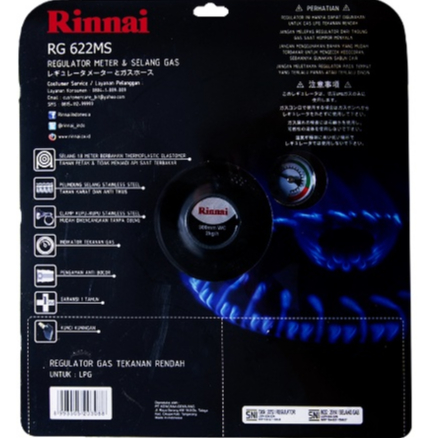 RINNAI SELANG GAS + REGULATOR RG-622MS / RG 622MS/ RG622MS