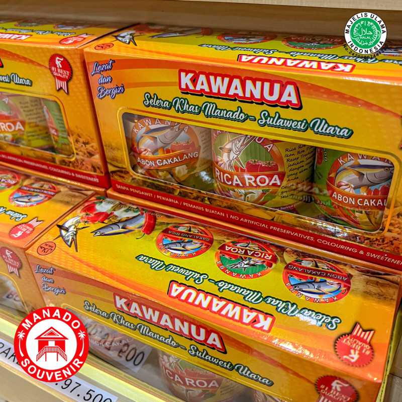 

ANEKA VARIAN Abon Cakalang & Rica Roa Kawanua Asli Manado / Minahasa