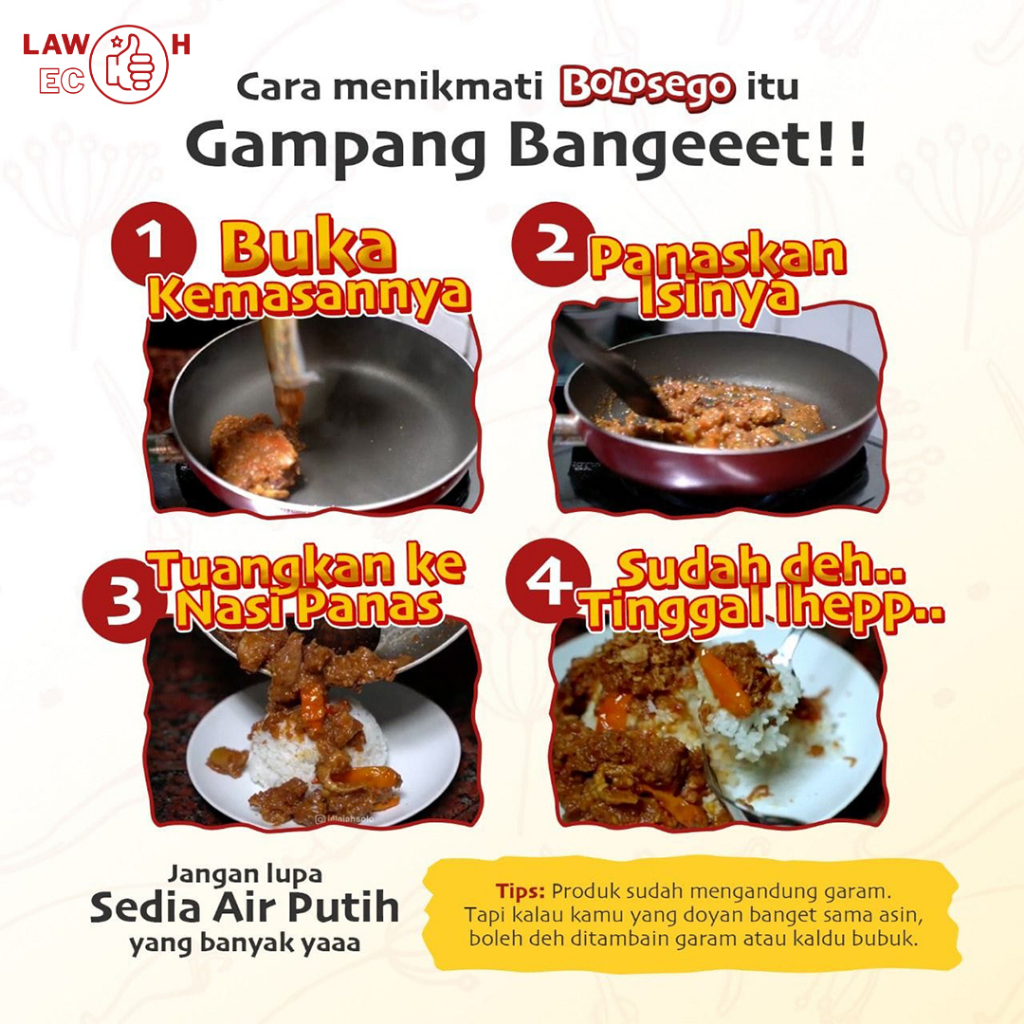 PAKET JOGJA ISTIMEWA Oseng Mercon Iga + Gudeg Sambal Tetelan Bolosego Halal Bergaransi - Bisa COD &amp; Kirim Instan