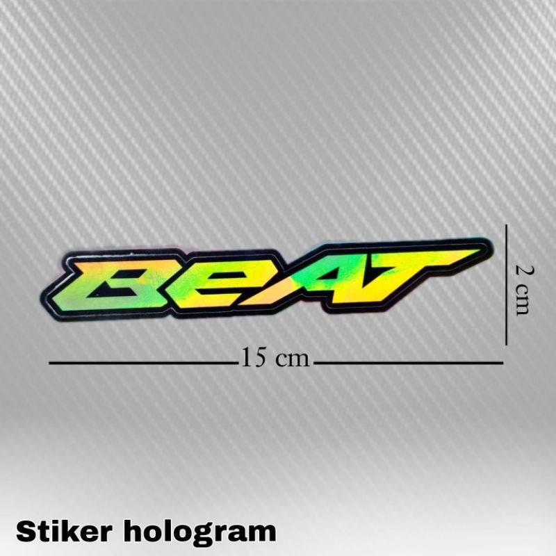 stiker hologram logo beat mio vario 150 warna bahan import aman untuk semua kendaraan