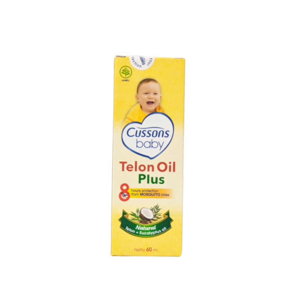 Cussons Baby Telon Oil Plus Natural - Minyak Telon Bayi 60ml