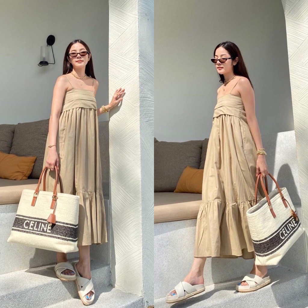 Riley Sun Dress Korean Style Baju Pantai Wanita Hijab