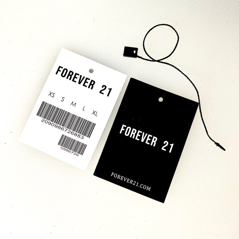 

HANGTAG FOREVER 21 // LABEL BAJU // BRAND TAG // FOREVER 21