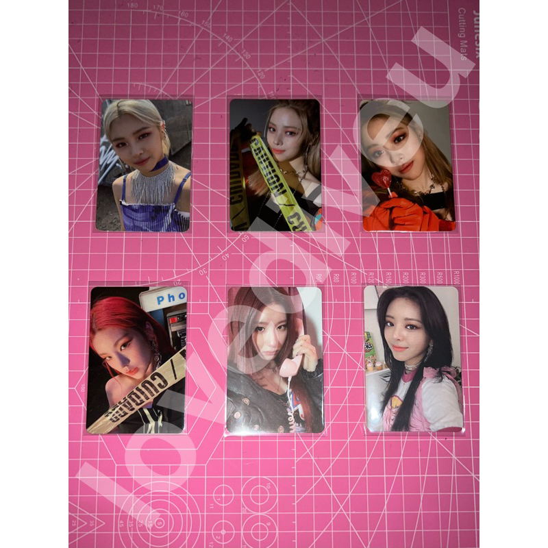 photocard pc itzy yeji ryujin chaeryeong yuna wannabe not shy guess who crazy in love