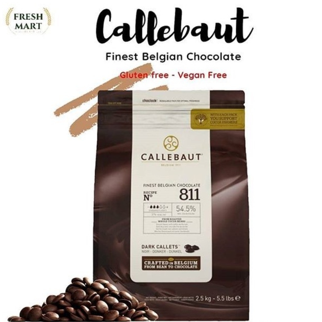 

Callebaut Dark Coklat Courverture 811 2.5KG