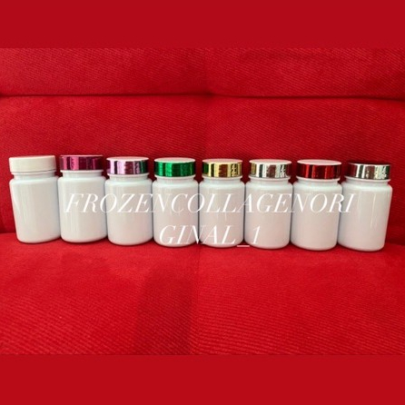 Botol Kapsul Obat Herbal Plastik - 135ml PUTIH