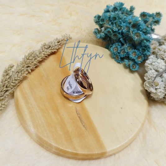 CINCIN MARTIN MODEL SIMPLE // BAHAN STAINLESS STEEL / TITANIUM
