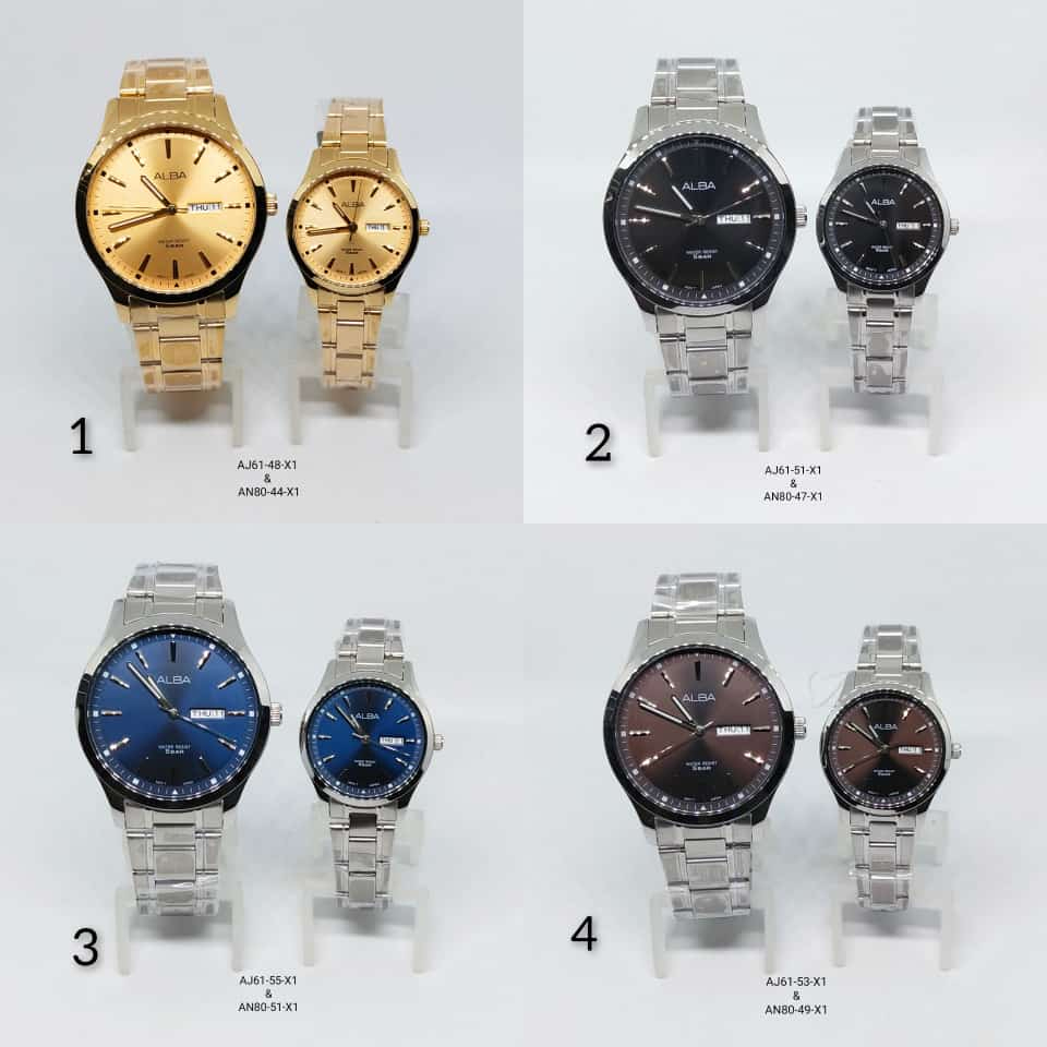 Jam Tangan Original Couple Alba AJ61 & AN80