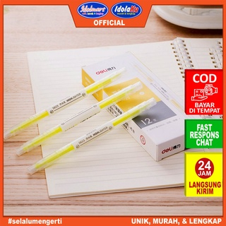 

IDOLMART Deli Highlighter 6-Warna Candy S731 / Kuning / pcs- Karawang