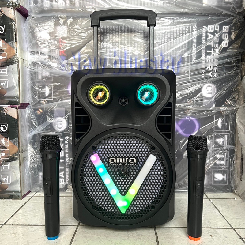 Speaker Portable Wireless Aiwa 238 V - 8 inch Bluetooth