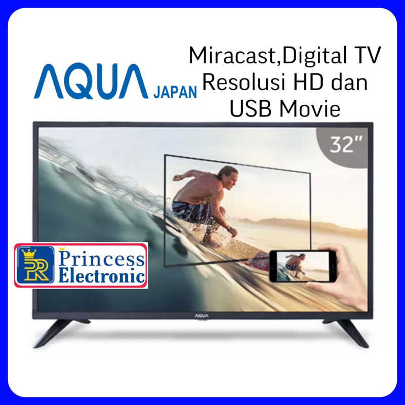 Aqua sanyo Digital tv 32 inch Miracast Usb movie