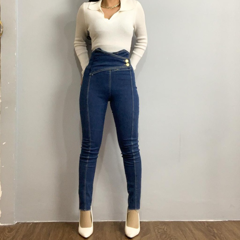 [LUXE.DLABEL] - Jeans 102 | Celana panjang Highwaist wanita Jeans import premium Jeans wanita polos ripped jeans High waist jeans wanita bkk Skinny Jeans High waist Baggy jeans Wideleg Jeans Kulot jeans Boyfriend jeans Wanita Kargo Jeans bangkok