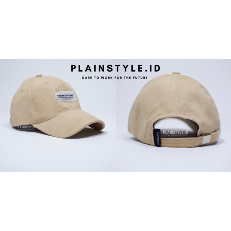 (COD) TOPI baseball Caps DISTRO THANKSINSOMNIA CREAM full bordir pria dan wanita