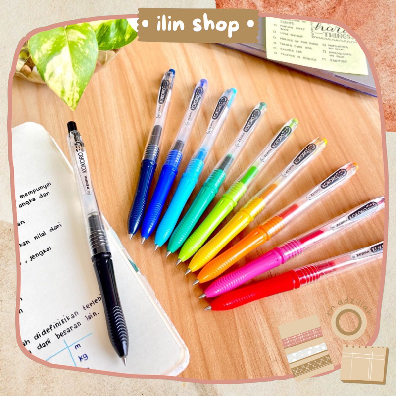

Zebra Kokoro Pulpen Gel 0.5mm Colorfull
