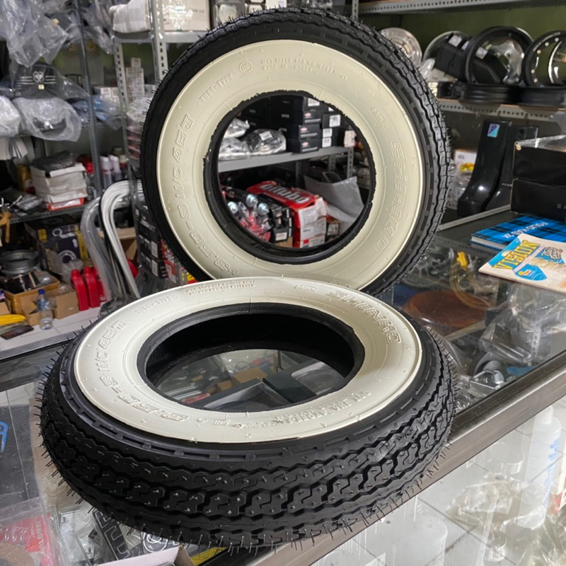 ban SHINKO whitewall 3.50-8 vespa ring 8 super vbb vnb vba vn vl dll