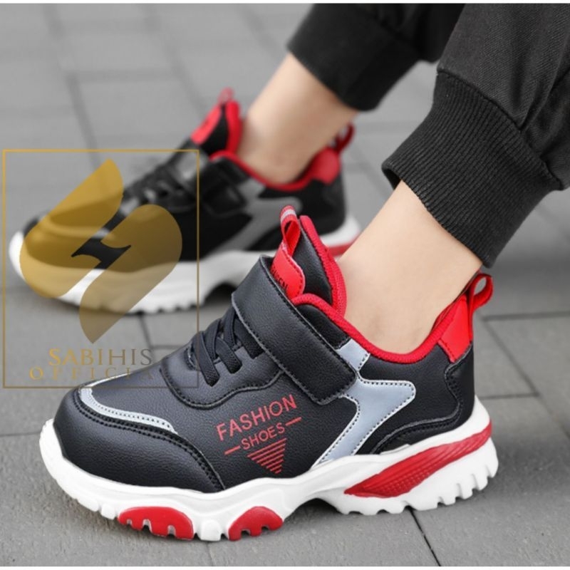 sepatu sekolah anak sd tk usia 2 3 4 5 6 7 8 9 10 11 12 Tahun Sepatu sneaker anak laki-laki perempua