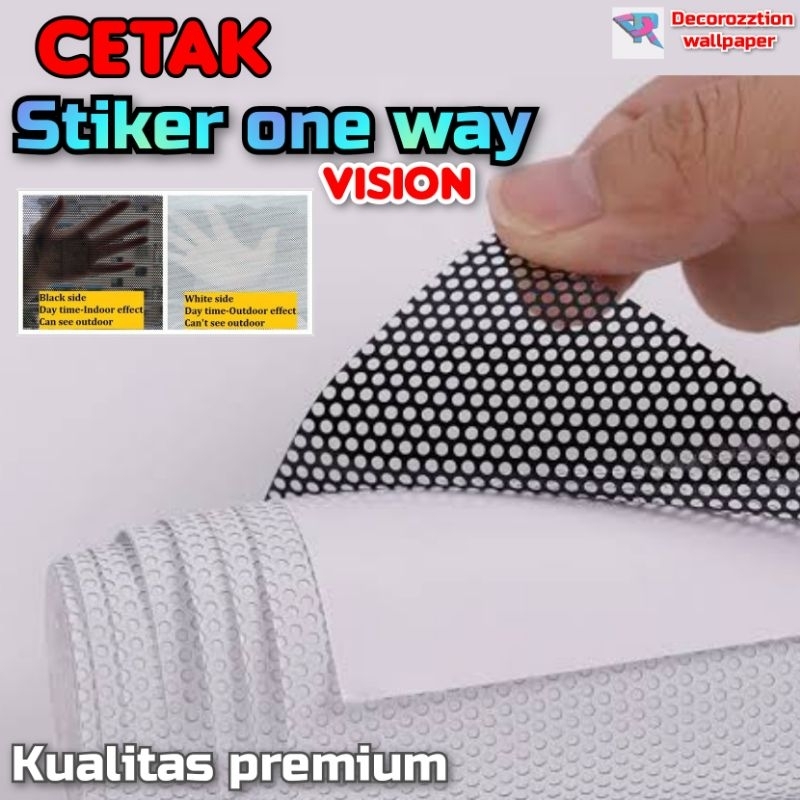 stiker one way vision/ stiker kaca film / stiker kaca jendela