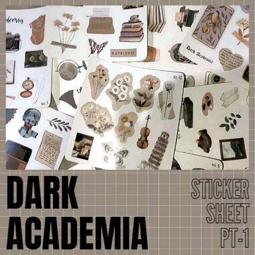

[PART 1] Dark Academia Stickers / stiker dark academia / old school / stiker vintage/ jurnal stiker