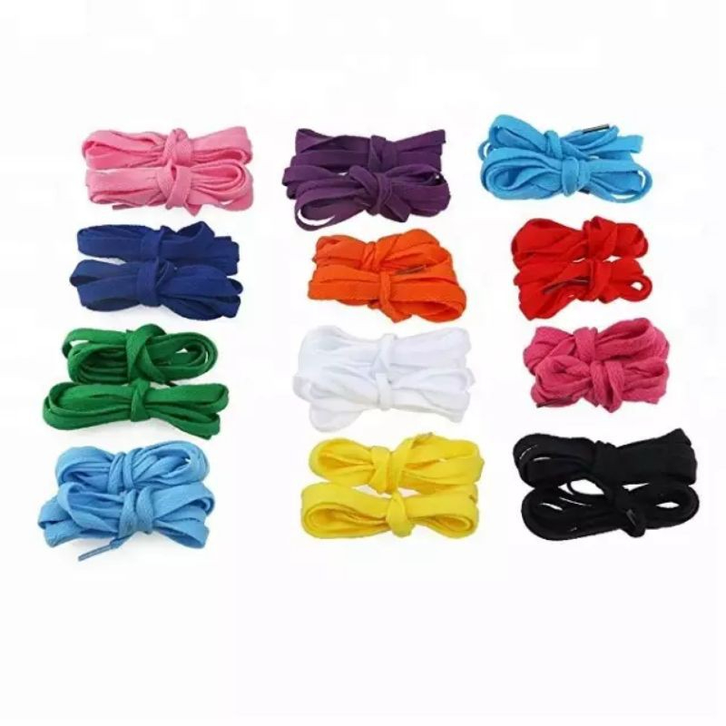 tali sepatu 2pcs sneakers pipih tali gepeng/ tali Hoodie/shoelaces per pasang