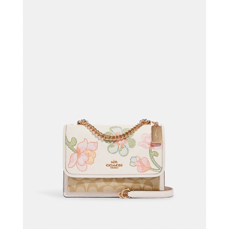 Coach Klare Crossbody In Signature With Floral Embroidery (C9230)