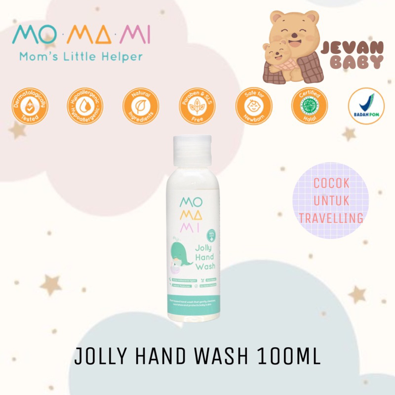 Momami Jolly Handwash Gel 100ml / Sabun Cuci Tangan Travel