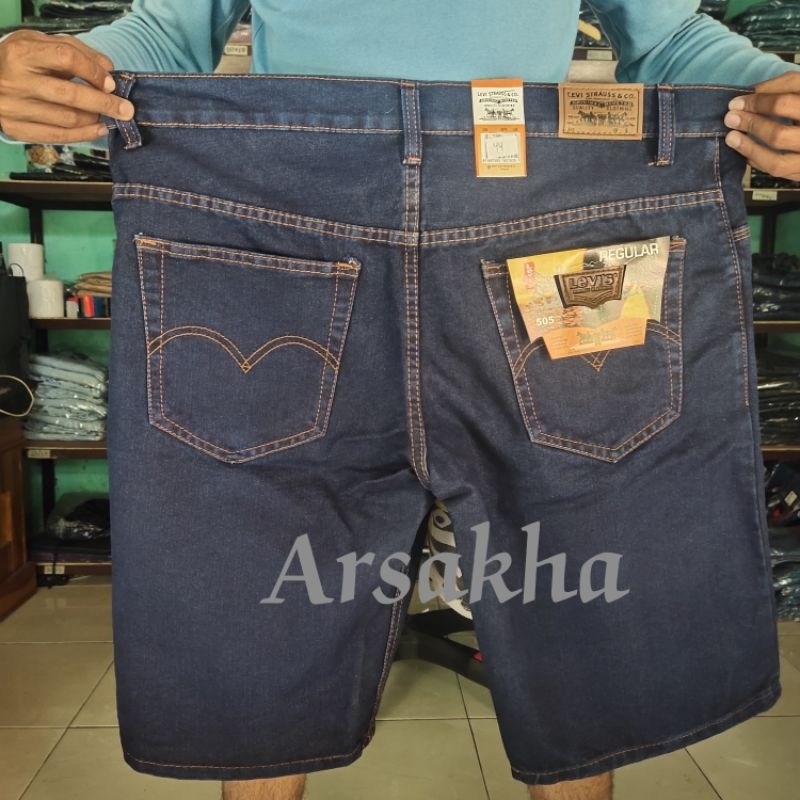 celana pendek pria jumbo 39 - 44 / levis pendek / celana jeans cowok