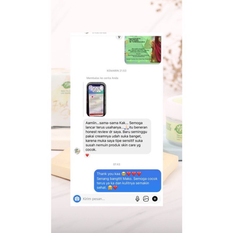 BISA COD - Mako By Serie Fresh Glowy Skin Day and Night Cream